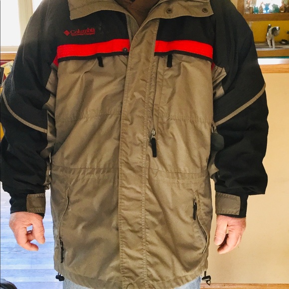 โ๏ธ Columbia GIZZMO JACKET BLACK & GREY UNISEX Sz Lg VNPLVC - Picture 5 of 16